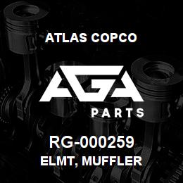 RG-000259 Atlas Copco ELMT, MUFFLER | AGA Parts