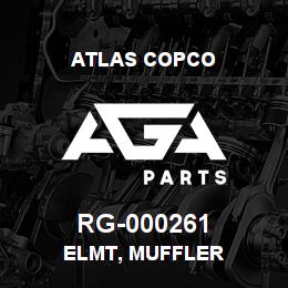 RG-000261 Atlas Copco ELMT, MUFFLER | AGA Parts