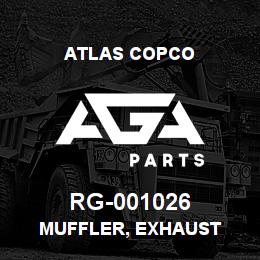 RG-001026 Atlas Copco MUFFLER, EXHAUST | AGA Parts
