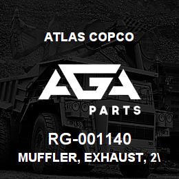 RG-001140 Atlas Copco MUFFLER, EXHAUST, 2"NPT | AGA Parts