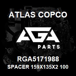 RGA5171988 Atlas Copco SPACER 159X135X2 1001-1301 | AGA Parts