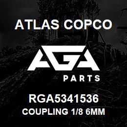 RGA5341536 Atlas Copco COUPLING 1/8 6MM | AGA Parts