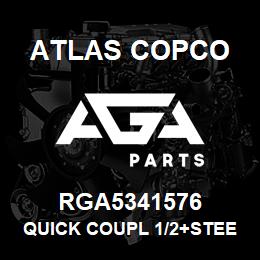 RGA5341576 Atlas Copco QUICK COUPL 1/2+STEEL SERIE25 | AGA Parts