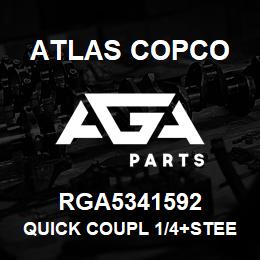 RGA5341592 Atlas Copco QUICK COUPL 1/4+STEEL SERIE 25 | AGA Parts