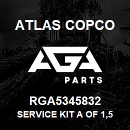 RGA5345832 Atlas Copco SERVICE KIT A OF 1,5HP 7B | AGA Parts