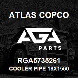 RGA5735261 Atlas Copco COOLER PIPE 18X1560 ZK | AGA Parts