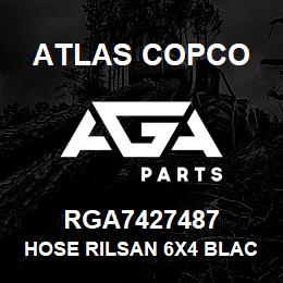 RGA7427487 Atlas Copco HOSE RILSAN 6X4 BLACK | AGA Parts