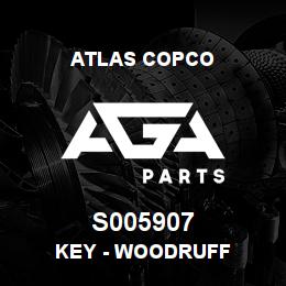 S005907 Atlas Copco KEY - WOODRUFF | AGA Parts