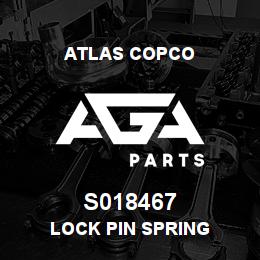 S018467 Atlas Copco LOCK PIN SPRING | AGA Parts