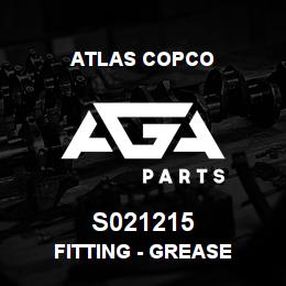 S021215 Atlas Copco FITTING - GREASE | AGA Parts
