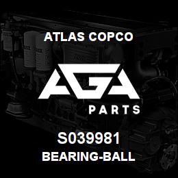 S039981 Atlas Copco BEARING-BALL | AGA Parts