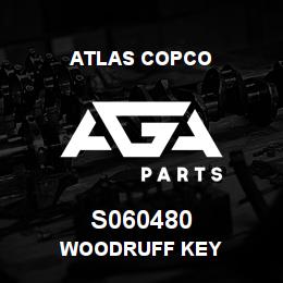 S060480 Atlas Copco WOODRUFF KEY | AGA Parts