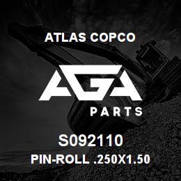 S092110 Atlas Copco PIN-ROLL .250X1.50 | AGA Parts
