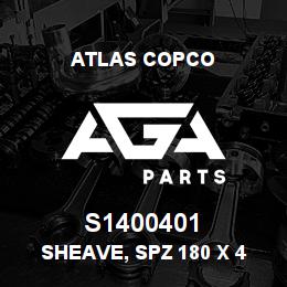 S1400401 Atlas Copco SHEAVE, SPZ 180 X 4 | AGA Parts