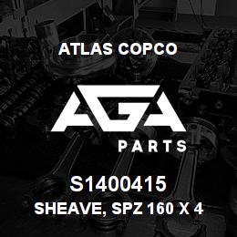 S1400415 Atlas Copco SHEAVE, SPZ 160 X 4 | AGA Parts