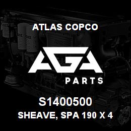 S1400500 Atlas Copco SHEAVE, SPA 190 X 4 | AGA Parts