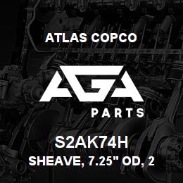 S2AK74H Atlas Copco SHEAVE, 7.25' OD, 2 | AGA Parts