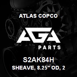 S2AK84H Atlas Copco SHEAVE, 8.25' OD, 2 | AGA Parts