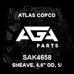 SAK4658 Atlas Copco SHEAVE, 4.6' OD, 5/8 | AGA Parts