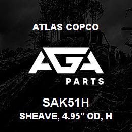 SAK51H Atlas Copco SHEAVE, 4.95' OD, H | AGA Parts