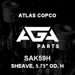 SAK59H Atlas Copco SHEAVE, 5.75' OD, H | AGA Parts