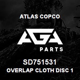 SD751531 Atlas Copco OVERLAP CLOTH DISC 1"X8-32X4 | AGA Parts