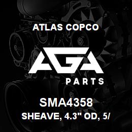 SMA4358 Atlas Copco SHEAVE, 4.3' OD, 5/8 | AGA Parts