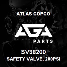 SV38200 Atlas Copco SAFETY VALVE, 200PSI | AGA Parts