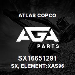 SX16651291 Atlas Copco SX, ELEMENT:XAS96 | AGA Parts