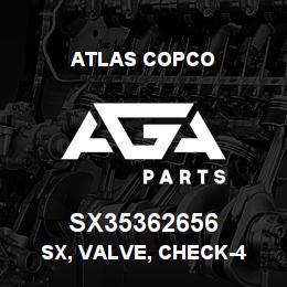 SX35362656 Atlas Copco SX, VALVE, CHECK-4 | AGA Parts