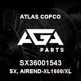 SX36001543 Atlas Copco SX, AIREND-XL1600/XL1900 | AGA Parts