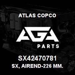 SX42470781 Atlas Copco SX, AIREND-226 MM. | AGA Parts