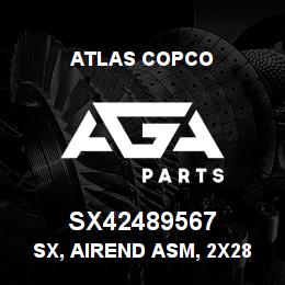 SX42489567 Atlas Copco SX, AIREND ASM, 2X285 MM. | AGA Parts