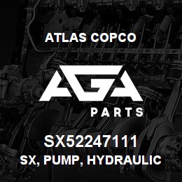 SX52247111 Atlas Copco SX, PUMP, HYDRAULIC | AGA Parts