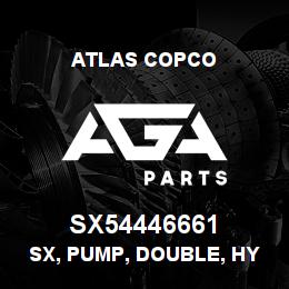 SX54446661 Atlas Copco SX, PUMP, DOUBLE, HYDRAULIC | AGA Parts