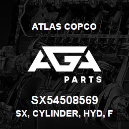 SX54508569 Atlas Copco SX, CYLINDER, HYD, FEED | AGA Parts