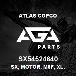 SX54524640 Atlas Copco SX, MOTOR, M6F, XL, KEYSHAFT | AGA Parts