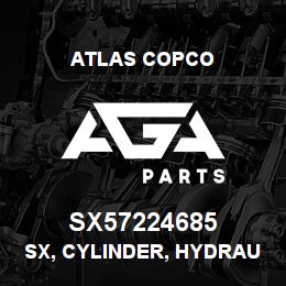 SX57224685 Atlas Copco SX, CYLINDER, HYDRAULIC | AGA Parts
