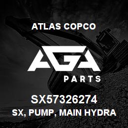 SX57326274 Atlas Copco SX, PUMP, MAIN HYDRAULIC | AGA Parts