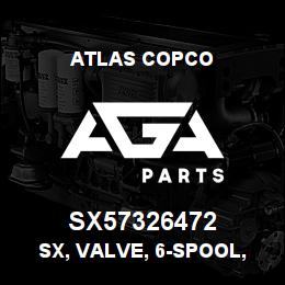 SX57326472 Atlas Copco SX, VALVE, 6-SPOOL, 24 V. | AGA Parts