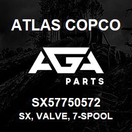 SX57750572 Atlas Copco SX, VALVE, 7-SPOOL | AGA Parts