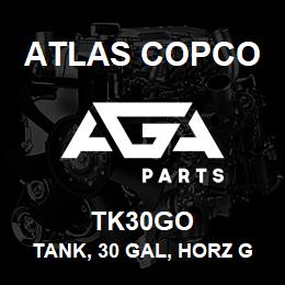 TK30GO Atlas Copco TANK, 30 GAL, HORZ G | AGA Parts