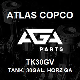 TK30GV Atlas Copco TANK, 30GAL, HORZ GA | AGA Parts