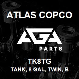 TK8TG Atlas Copco TANK, 8 GAL, TWIN, B | AGA Parts