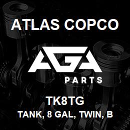 TK8TG Atlas Copco TANK, 8 GAL, TWIN, B | AGA Parts
