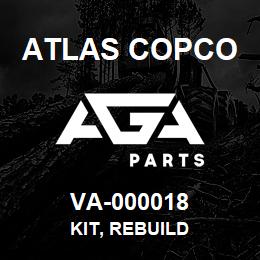 VA-000018 Atlas Copco KIT, REBUILD | AGA Parts