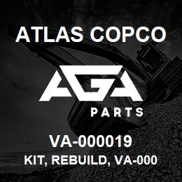 VA-000019 Atlas Copco KIT, REBUILD, VA-000009 | AGA Parts