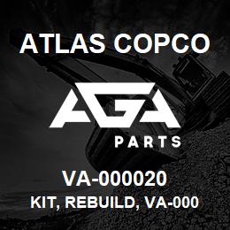 VA-000020 Atlas Copco KIT, REBUILD, VA-000010 | AGA Parts
