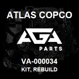 VA-000034 Atlas Copco KIT, REBUILD | AGA Parts