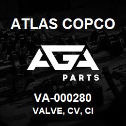 VA-000280 Atlas Copco VALVE, CV, CI | AGA Parts